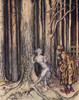 At Last She Met The Bridegroom Who Was Coming Slowly Back. Illustration By Arthur Rackham From Grimm's Fairy Tale, Fitcher's Bird, Published Late 19Th Century. PosterPrint - Item # VARDPI2221265