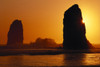 Oregon Coast, Sunset Over Sea Stacks At Cannon Beach PosterPrint - Item # VARDPI2004419