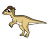 Cute illustration of a Pachycephalosaurus dinosaur Poster Print - Item # VARPSTSTK600014P