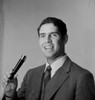 Young man holding microphone Poster Print - Item # VARSAL255424922