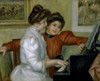 Yvonne and Christine Leroll at the Piano     1897  Pierre-Auguste Renoir   Oil on canvas  Musee del' Orangerie  Paris  Poster Print - Item # VARSAL11581267