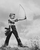 Boy aiming bow and arrow Poster Print - Item # VARSAL25512856