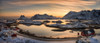 Steinefjord at sunset, Lofoten, Nordland, Norway Poster Print - Item # VARPPI169422