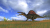 Spinosaurus hunting in prehistoric grasslands Poster Print - Item # VARPSTKVA600216P