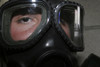 November 22, 2005 - A Marine glares through the limited-spaced eye protection part of his gas mask. Poster Print - Item # VARPSTSTK102050M