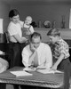 Father helping son with his homework Poster Print - Item # VARSAL25519214