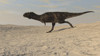 Majungasaurus running across a barren desert Poster Print - Item # VARPSTKVA600102P