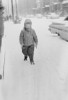 Little girl walking in snow storm Poster Print - Item # VARSAL255424649