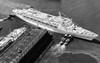 High angle view of a cruise ship docked at a harbor  New York City  New York state  USA Poster Print - Item # VARSAL25540688