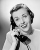 Portrait of mid adult woman talking on phone Poster Print - Item # VARSAL255416711