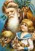 Merry Christmas  Nostalgia Cards Poster Print