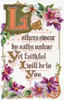 Quote from vintage greeting card with floral illustrations. PosterPrint - Item # VARDPI12272560