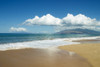 Hawaii, Maui, Kihei, Ocean And Sand, West Maui Mountains In The Distance. PosterPrint - Item # VARDPI1991702
