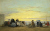 On the Beach  Sunset  Eugene Louis Boudin   Oil on canvas   Annenberg Collection  Palm Springs  California  Poster Print - Item # VARSAL1158773