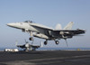 An F/A-18E Super Hornet prepares for landing aboard USS Dwight D. Eisenhower Poster Print - Item # VARPSTGKR100194M