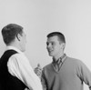 Studio shot of two young men arm wrestling Poster Print - Item # VARSAL255422402