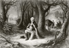 George Washington Prays At The American Revolutionary War Encampment Of Valley Forge During The Winter Of 1777_1778. After A Painting By Henry Brueckner. PosterPrint - Item # VARDPI1872141