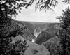 USA  Wyoming  Yellowstone National Park  Yellowstone Falls  high angle view Poster Print - Item # VARSAL255421417