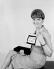 Portrait of woman holding two bags Poster Print - Item # VARSAL255416278