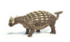 Ankylosaurus dinosaur on white background with drop shadow Poster Print