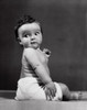 Side profile of baby boy looking over shoulder Poster Print - Item # VARSAL2553208
