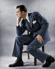 Businessman sitting on a chair thinking Poster Print - Item # VARSAL25516186A