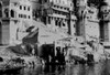 India  Varanasi  river bank Poster Print