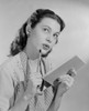Portrait of housewife with shopping list Poster Print - Item # VARSAL255419787B
