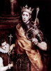 St. Louis King of France with a Page by El Greco  il on canvas 1580s  1541-1614  France  Paris  Musee du Louvre Poster Print - Item # VARSAL90064993