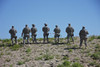 Rear view of U.S. soldiers looking over the side of the Konduz RTC Range, Afghanistan Poster Print - Item # VARPSTTMO100502M