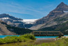 Bridge on Bow Lake, Bow Glacier, Mt. Thompson, Banff National Park, Alberta, Canada Poster Print - Item # VARPPI166893