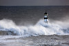 Seaham, Teesside, England; Waves Crashing On Lighthouse PosterPrint - Item # VARDPI1852606