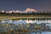 The Alaska Range And Denali's North Face Are Reflected In Small Tundra Pond In Denali National Park, Alaska. Fall 2008 PosterPrint - Item # VARDPI2143735