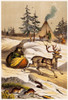 Man Riding Reindeer-Drawn Sleigh Poster Print by Science Source - Item # VARSCIJB7470