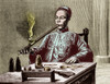 Opium Den, Man with Opium Pipe, 19th Century Poster Print by Science Source