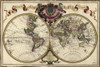 Map of the World, 1720 Poster Print by Science Source