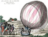 First Manned Hydrogen Balloon Flight, 1783 Poster Print by Science Source - Item # VARSCIBW0715