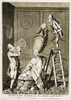 Man Using Sextant on Woman's Coiffure, 1771 Poster Print by Science Source