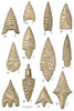 Neolithic and Bronze Age Arrowheads, Artwork Poster Print by Science Source - Item # VARSCIJB4995