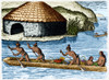 Native Americans Transporting Crops, 16th Century Poster Print by Science Source - Item # VARSCIJE8983