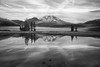 South Sister at Sparks Lake BW Poster Print by Stan Hellmann - Item # VARPDXPSHEL100