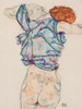 Woman Undressing Poster Print by Egon Schiele - Item # VARPDX3SC078