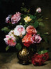 Painting of Roses in a Vase Poster Print by Dominique Rozier - Item # VARPDX3AA551