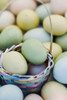 Easter Eggs And Basket PosterPrint
