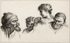 Heads From The Cartoons At Hampton Court From The Works Of Hogarth Published London 1833 PosterPrint - Item # VARDPI1862182
