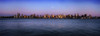 Moon Over Midtown Manhattan Skyline At Dusk PosterPrint - Item # VARDPI1891943