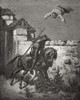 Engraving By Gustave Dore 1832-1883 French Artist And Illustrator Of Sancho Panza Being Tossed In A Blanket From Don Quixote By Miguel De Cervantes Saavedra Part I Chapter 16 PosterPrint - Item # VARDPI1857054