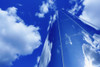 Glass Obelisk With Blue Sky And Cloud Reflections PosterPrint - Item # VARDPI1884636