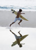 Surfer Running With Surfboard PosterPrint - Item # VARDPI1853303