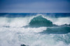 Diffuse light brings unique color to the surf on the Oregon coast; Newport, Oregon, United States of America Poster Print by Robert L. Potts / Design Pics - Item # VARDPI12305901